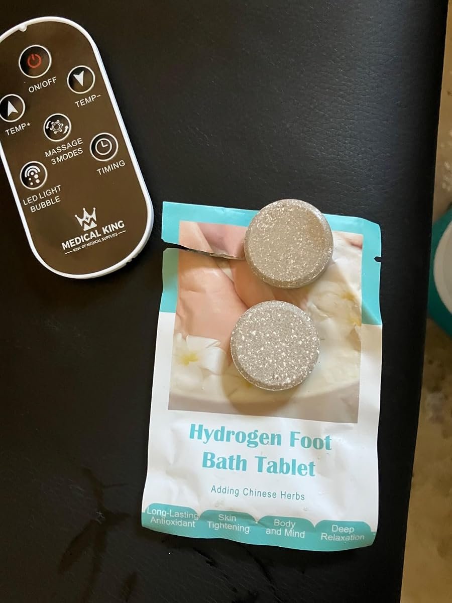 Commercial H2RICH solid-state hydrogen foot bath tablet packaging and physical product