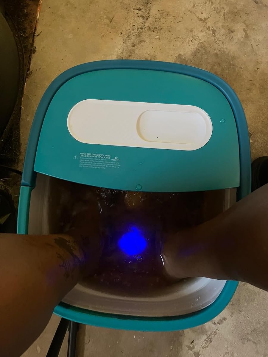 Modern smart foot spa bucket in daily operation